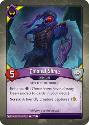 Colonel Slime, a KeyForge card illustrated by Specter