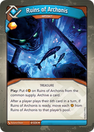 Ruins of Archonis, a KeyForge card illustrated by BalanceSheet