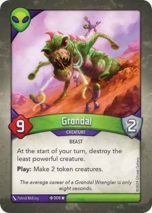 Grondal (Elders), a KeyForge card illustrated by Patrick McEvoy