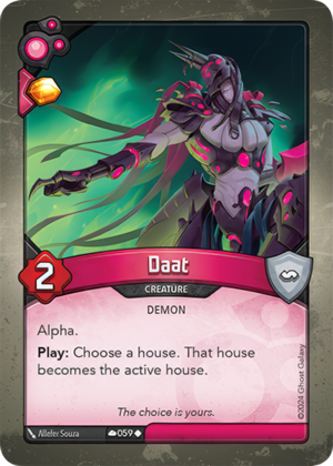 Daat, a KeyForge card illustrated by Demon