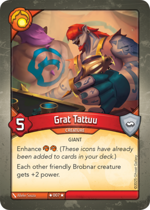 Grat Tattuu, a KeyForge card illustrated by Giant