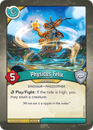Physicus Felix, a KeyForge card illustrated by Dany Orizio