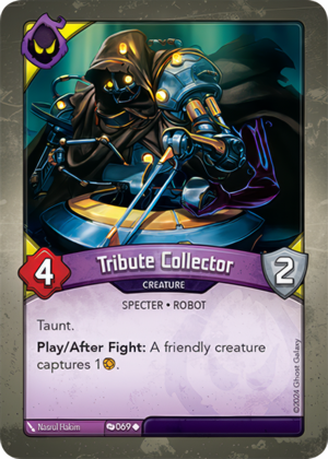 Tribute Collector, a KeyForge card illustrated by Specter