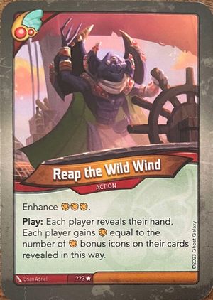 Reap the Wild Wind, a KeyForge card illustrated by Brian Adriel