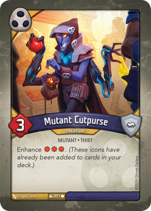 Mutant Cutpurse, a KeyForge card illustrated by Grigory Serov