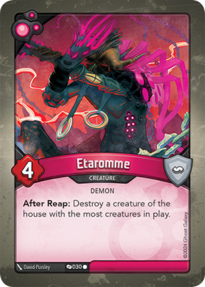 Etaromme, a KeyForge card illustrated by Demon