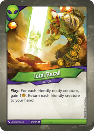 Total Recall (Elders), a KeyForge card illustrated by Caravan Studio