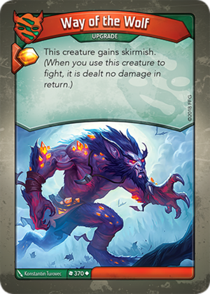Way of the Wolf, a KeyForge card illustrated by Konstantin Turovec