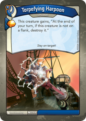 Torpefying Harpoon, a KeyForge card illustrated by Scott Schomburg