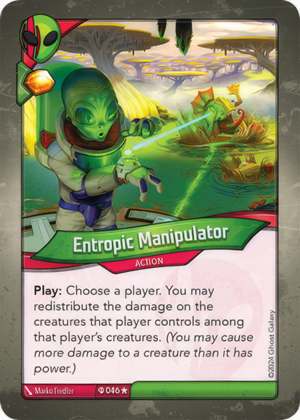 Entropic Manipulator (Ironyx Rebels), a KeyForge card illustrated by Marko Fiedler