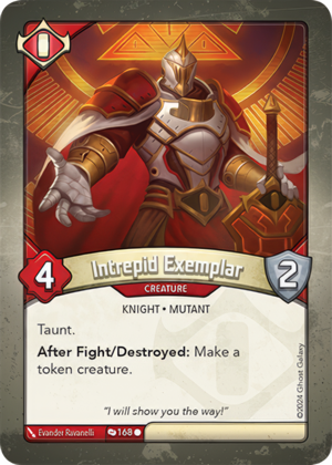 Intrepid Exemplar, a KeyForge card illustrated by Mutant