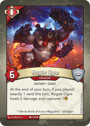 Rogue Ogre (Redemption), a KeyForge card illustrated by Mutant