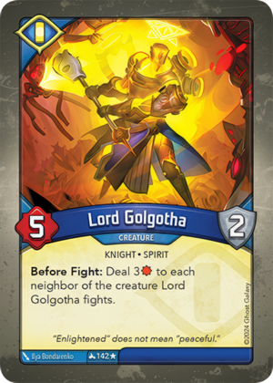 Lord Golgotha, a KeyForge card illustrated by Ilya Bondarenko