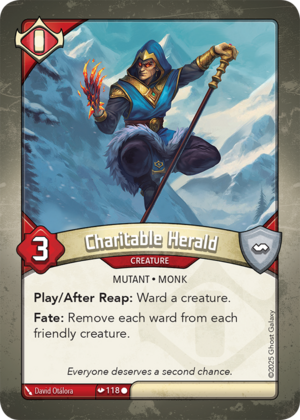 Charitable Herald, a KeyForge card illustrated by Mutant
