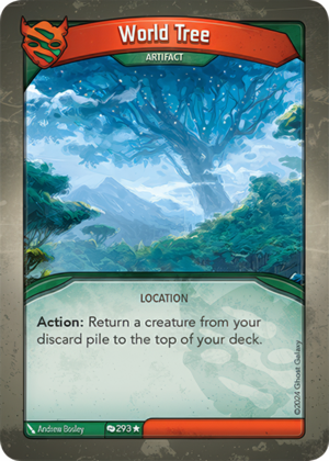 World Tree, a KeyForge card illustrated by Andrew Bosley