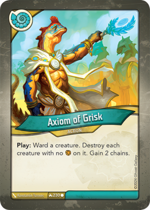 Axiom of Grisk Regular Art