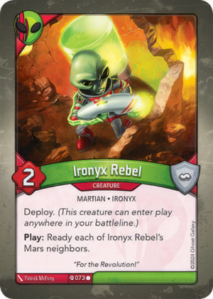 Ironyx Rebel (Ironyx Rebels), a KeyForge card illustrated by Ironyx