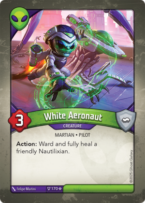 White Aeronaut, a KeyForge card illustrated by Felipe Martini