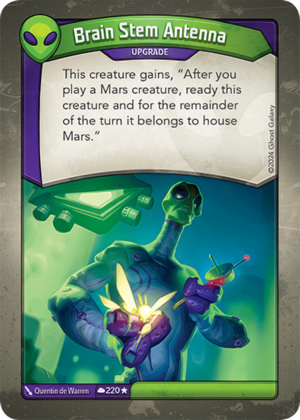 Brain Stem Antenna, a KeyForge card illustrated by Quentin de Warren