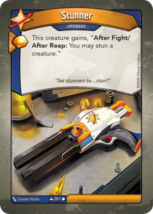 Stunner, a KeyForge card illustrated by Caravan Studio