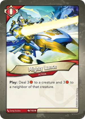 Mighty Lance (Redemption), a KeyForge card illustrated by Gong Studios