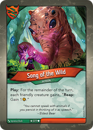 Song of the Wild, a KeyForge card illustrated by Iqnatius Budi