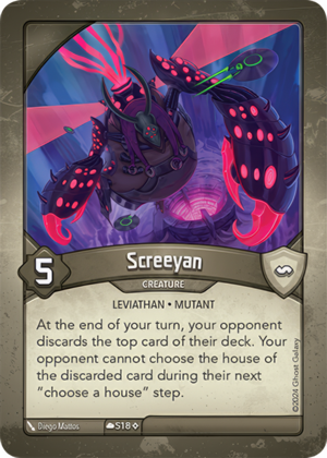 Screeyan, a KeyForge card illustrated by Mutant