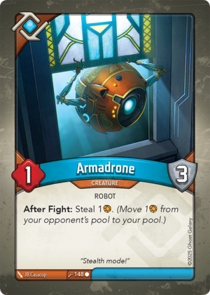 Armadrone, a KeyForge card illustrated by JB Casacop