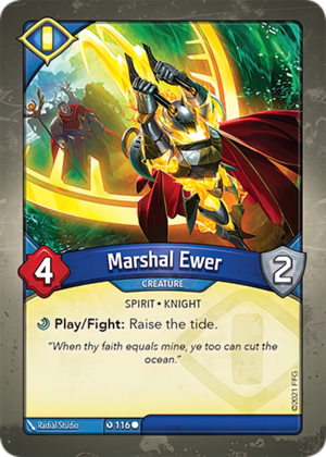 Marshal Ewer, a KeyForge card illustrated by Spirit