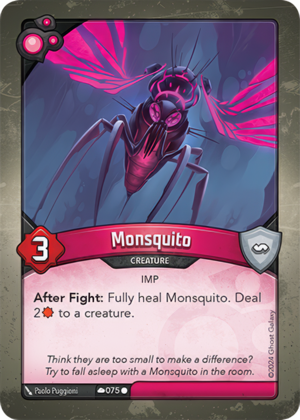 Monsquito, a KeyForge card illustrated by Imp