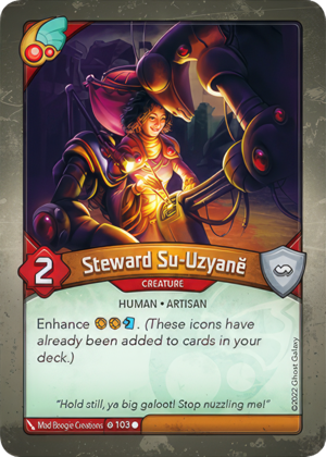 Steward Su-Uzyanĕ, a KeyForge card illustrated by MadBoogie Creations