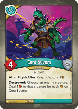 Cera Severa, a KeyForge card illustrated by Ilham Zaka