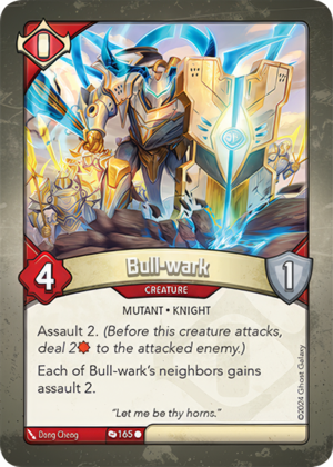 Bull-wark (Redemption), a KeyForge card illustrated by Mutant