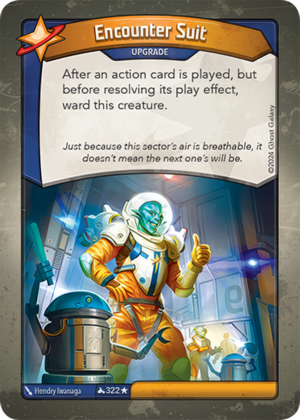 Encounter Suit, a KeyForge card illustrated by Hendry Iwanaga