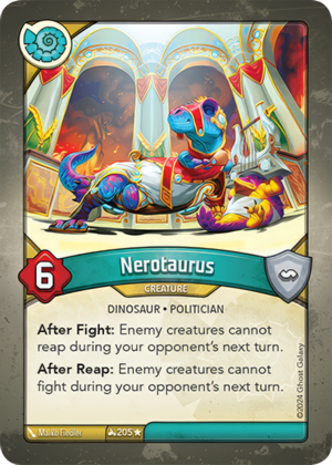 Nerotaurus, a KeyForge card illustrated by Dinosaur