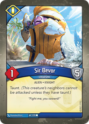 Sir Bevor, a KeyForge card illustrated by Brandon Hunt