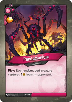 Pandemonium, a KeyForge card illustrated by Caravan Studio