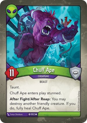 Chuff Ape (Elders), a KeyForge card illustrated by Timur Shevtsov