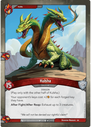 Kulsha, a KeyForge card illustrated by Dragon