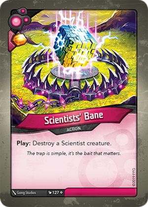 Scientists’ Bane, a KeyForge card illustrated by Gong Studios