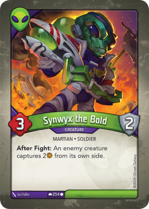 Synwyx the Bold, a KeyForge card illustrated by Martian