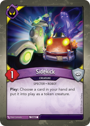 Sidekick, a KeyForge card illustrated by Specter