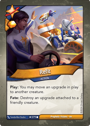 Refit, a KeyForge card illustrated by Sonderflex Studio