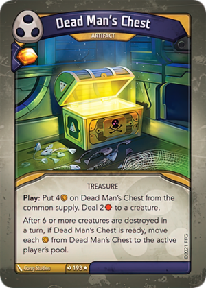 Dead Man’s Chest, a KeyForge card illustrated by Gong Studios