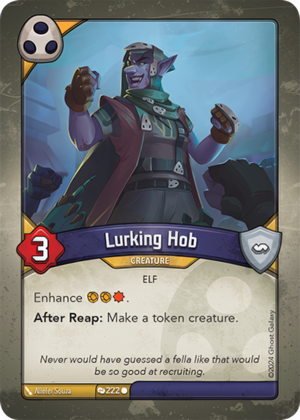 Lurking Hob, a KeyForge card illustrated by Elf