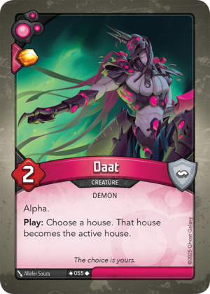 Daat, a KeyForge card illustrated by Demon