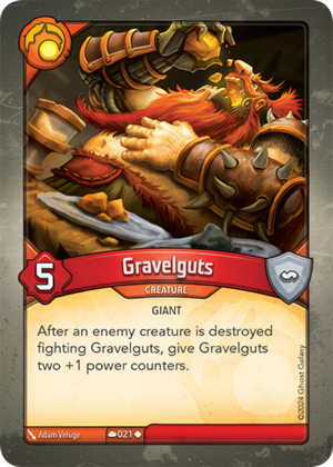 Gravelguts, a KeyForge card illustrated by Giant