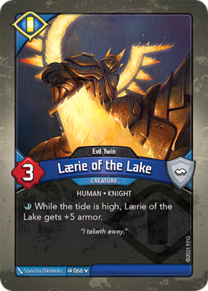 Lærie of the Lake (Evil Twin), a KeyForge card illustrated by Stanislav Dikolenko