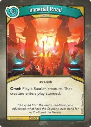 Imperial Road, a KeyForge card illustrated by BalanceSheet