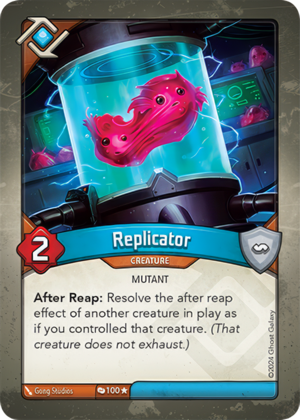 Replicator, a KeyForge card illustrated by Mutant